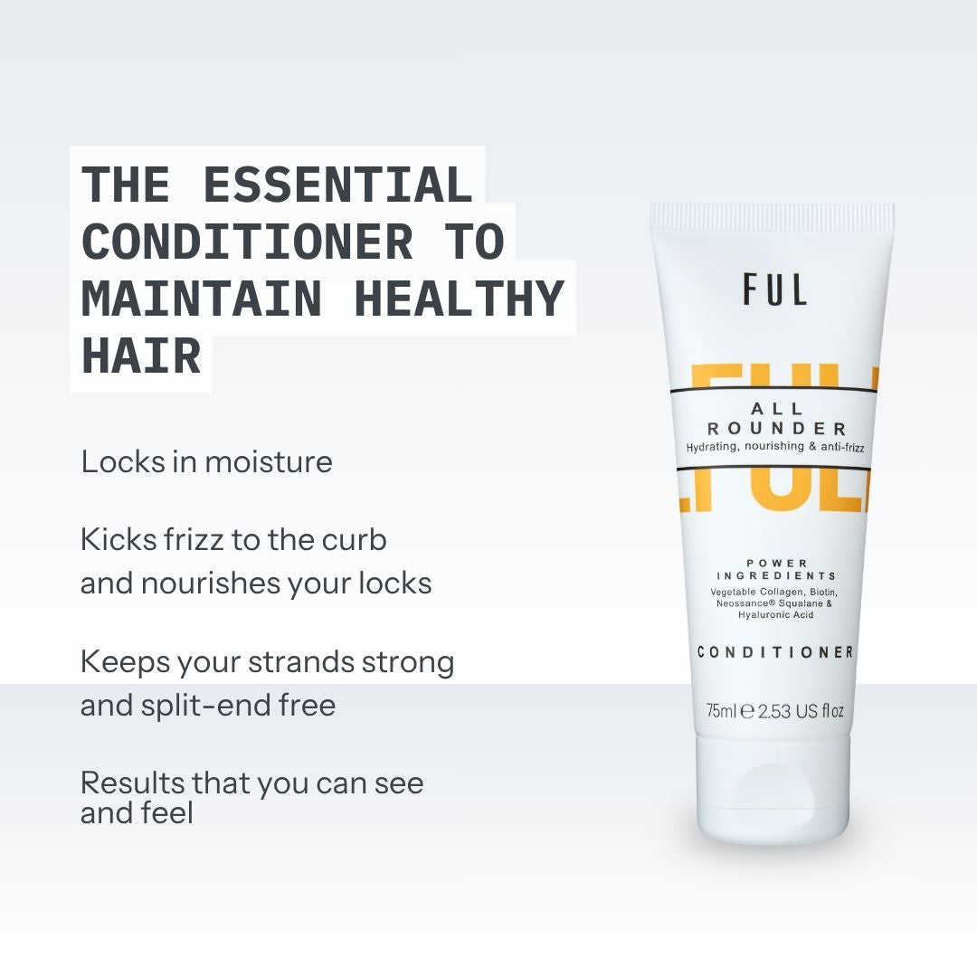 FUL All-Rounder Conditioner Mini 75ml – Moisturising Sulphate-Free Care for Dry, Frizzy Hair