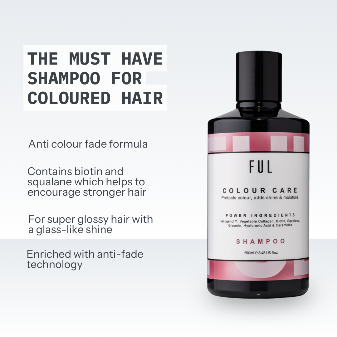 FUL Colour Care Shampoo 250ml – Sulphate Free Moisturising Cleanser for Coloured & Dyed Hair | Colour Safe