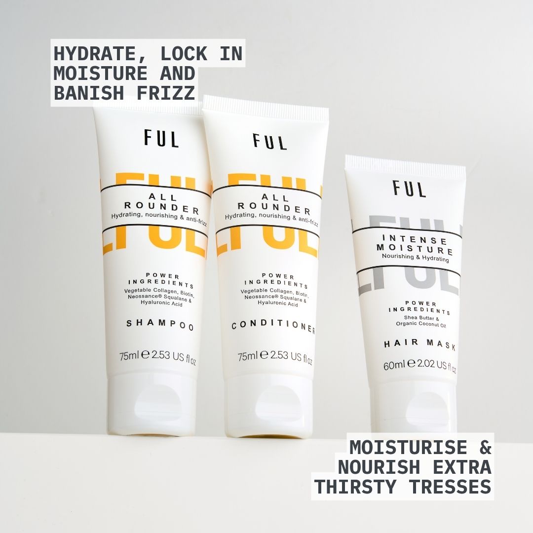 FUL Nourish And Restore Set - Deep Hydration For Dry, Damaged Or Curly Hair