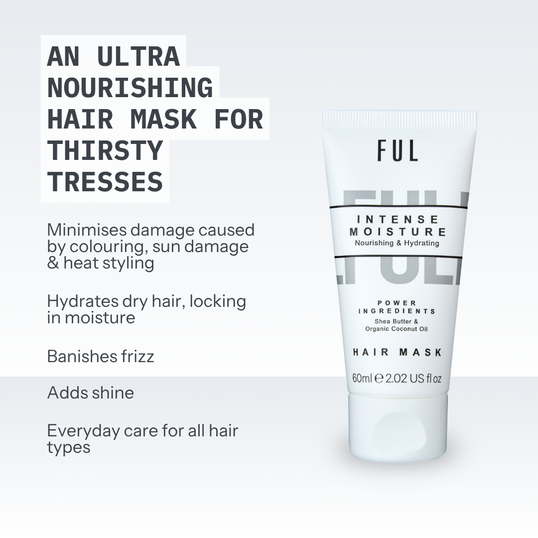 FUL Intense Moisture Hair Mask Mini 60ml – Deep Hydration for Dry, Damaged or Curly Hair