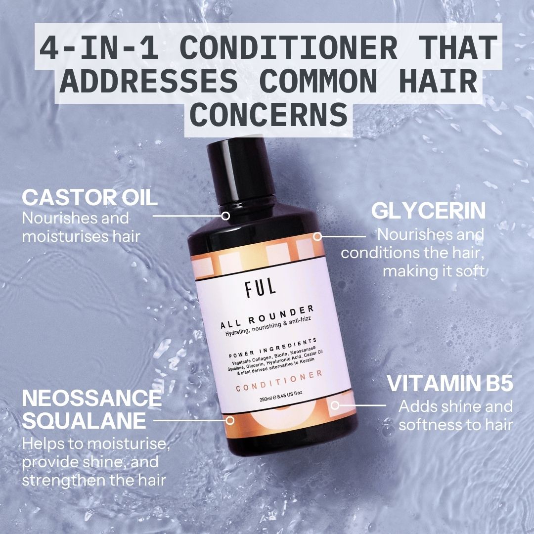 FUL All-Rounder Conditioner 250ml – Moisturising Sulphate-Free Care for Dry, Frizzy Hair