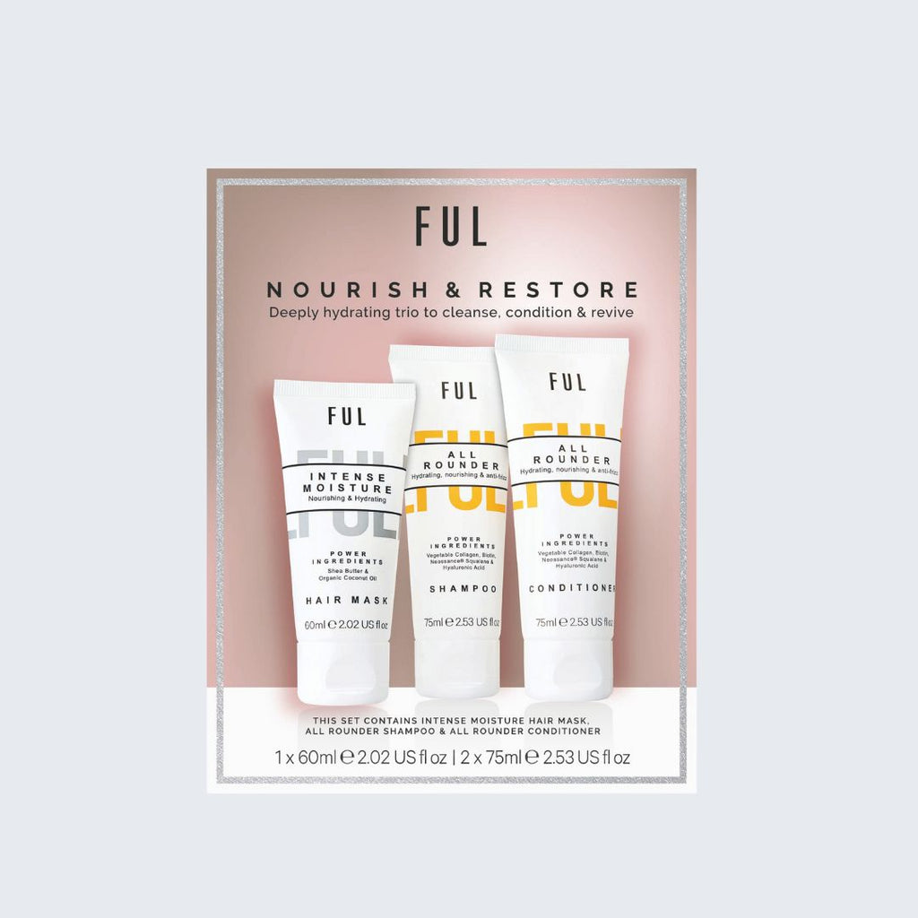 Nourish Restore Set Deep Hydration Dry Damaged Or Curly Hair