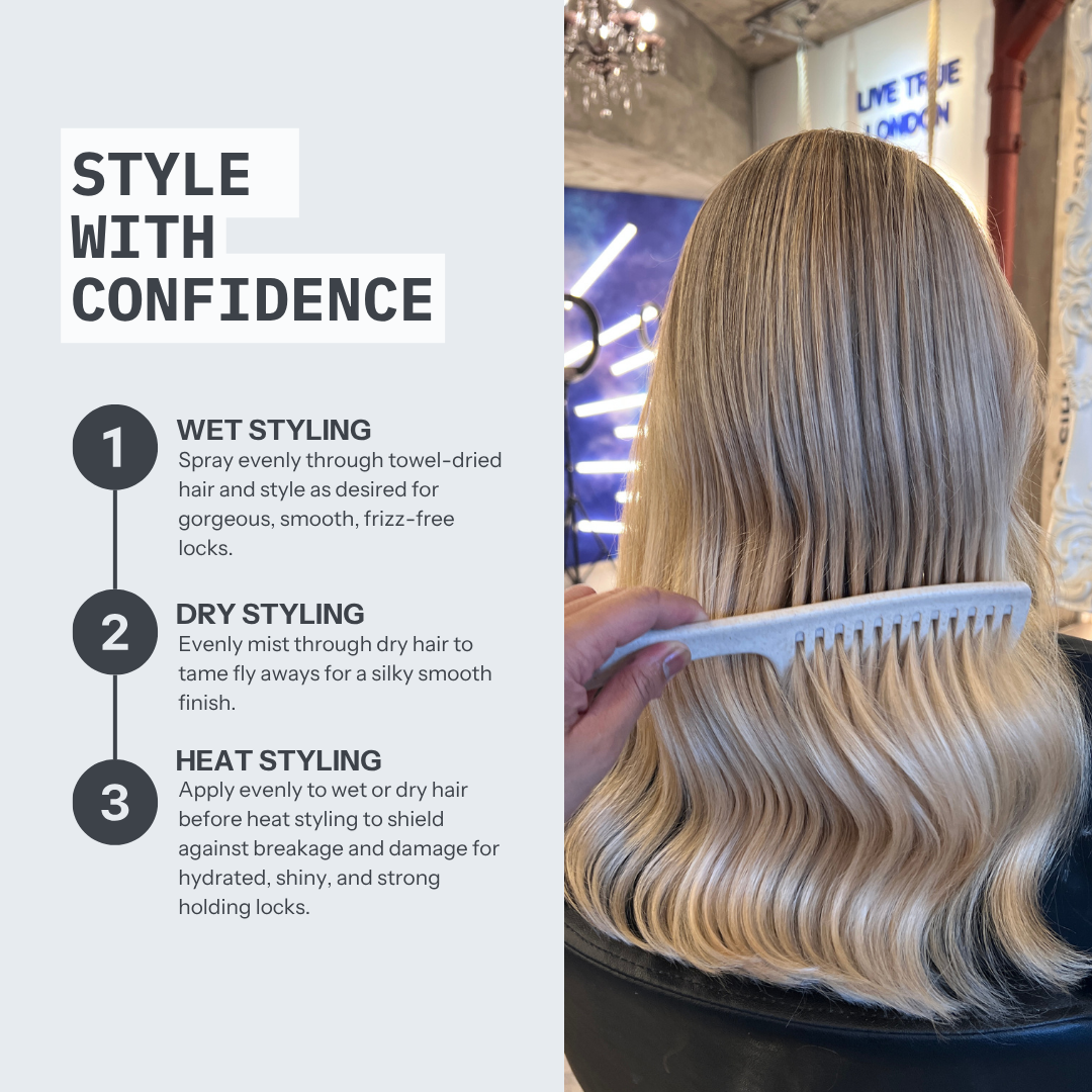 FUL Styling Spray 100ml – Heat Protectant & Volumising Mist for Frizz-Free Daily Styling