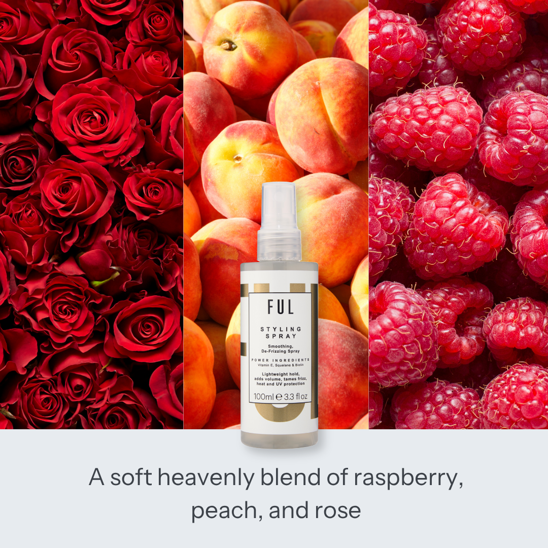 FUL Styling Spray 100ml – Heat Protectant & Volumising Mist for Frizz-Free Daily Styling