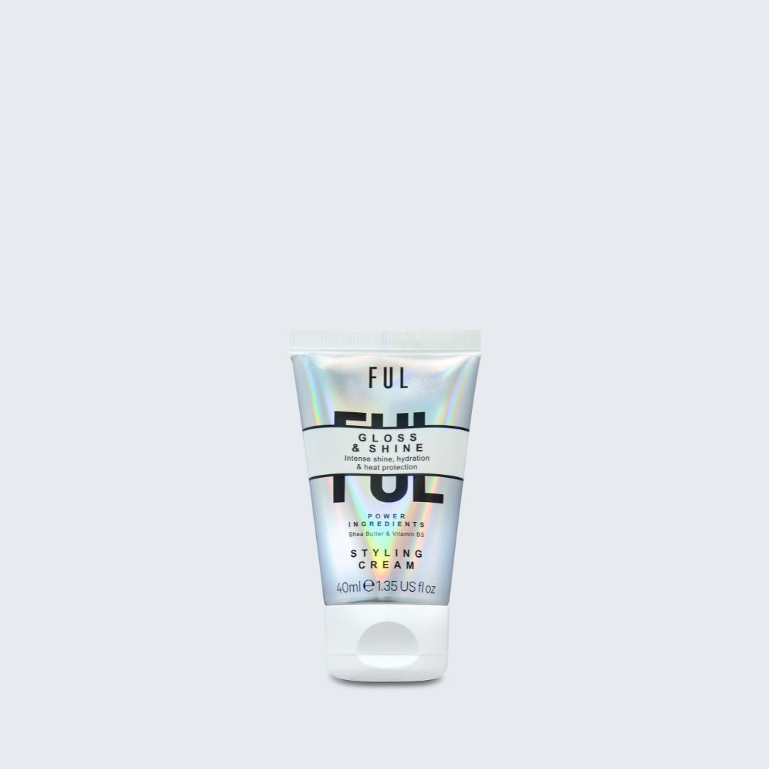 Tube of FUL styling cream on a white background
